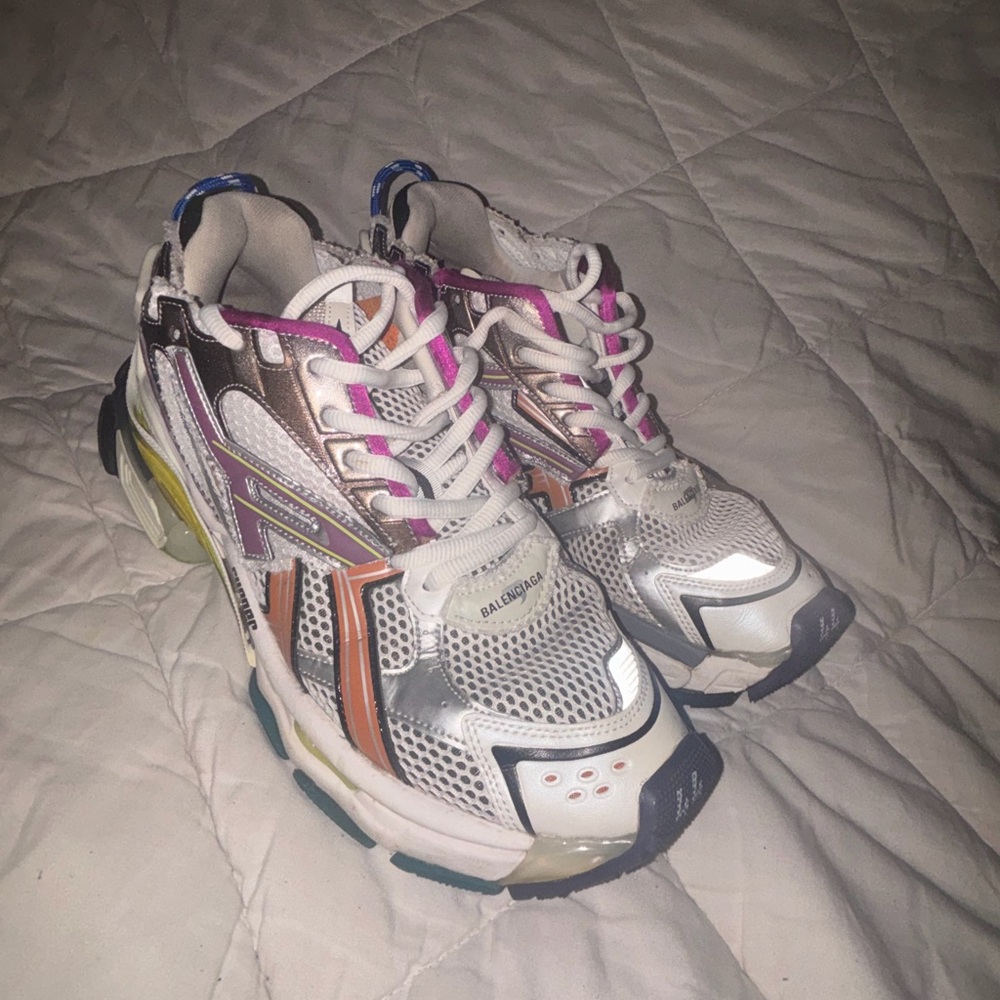 Balenciaga men's Colorful Mesh Sneakers